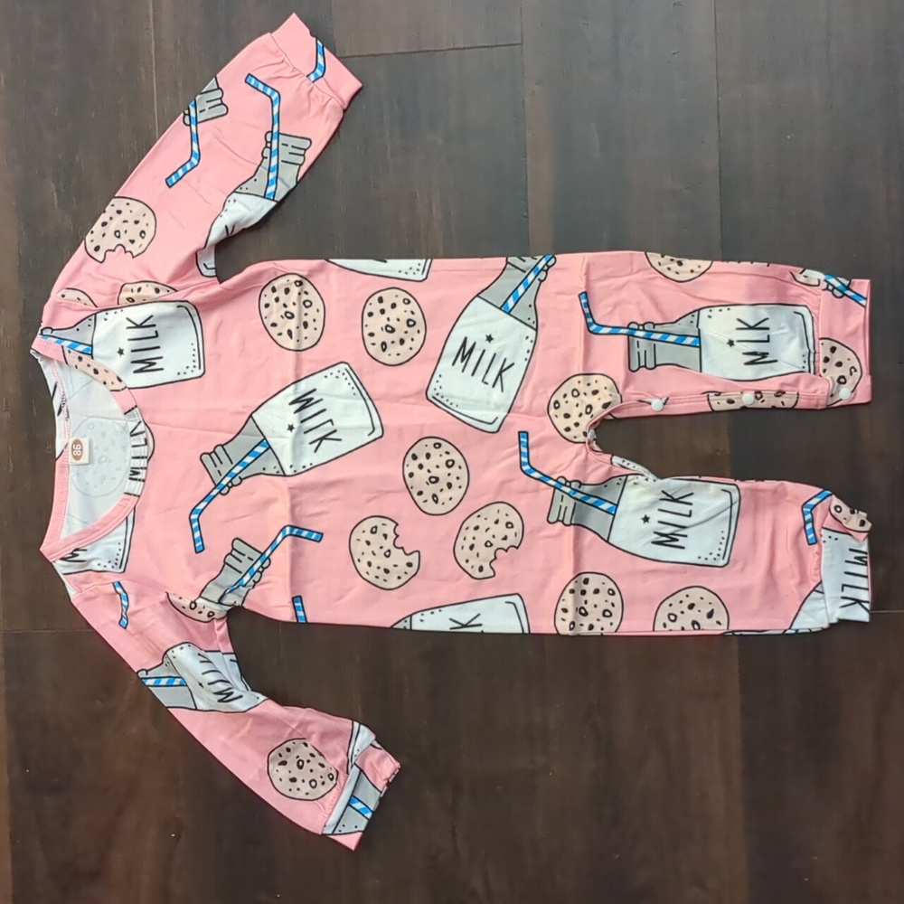 New milk and cookies onesie